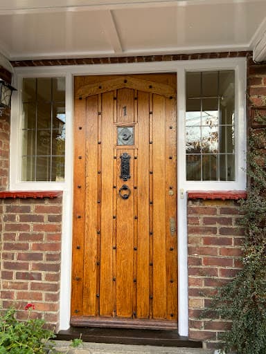 Timber front door restoration